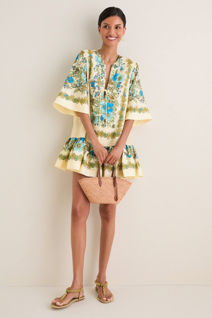 ALM Sophia Mini Tunic Dress in Linen