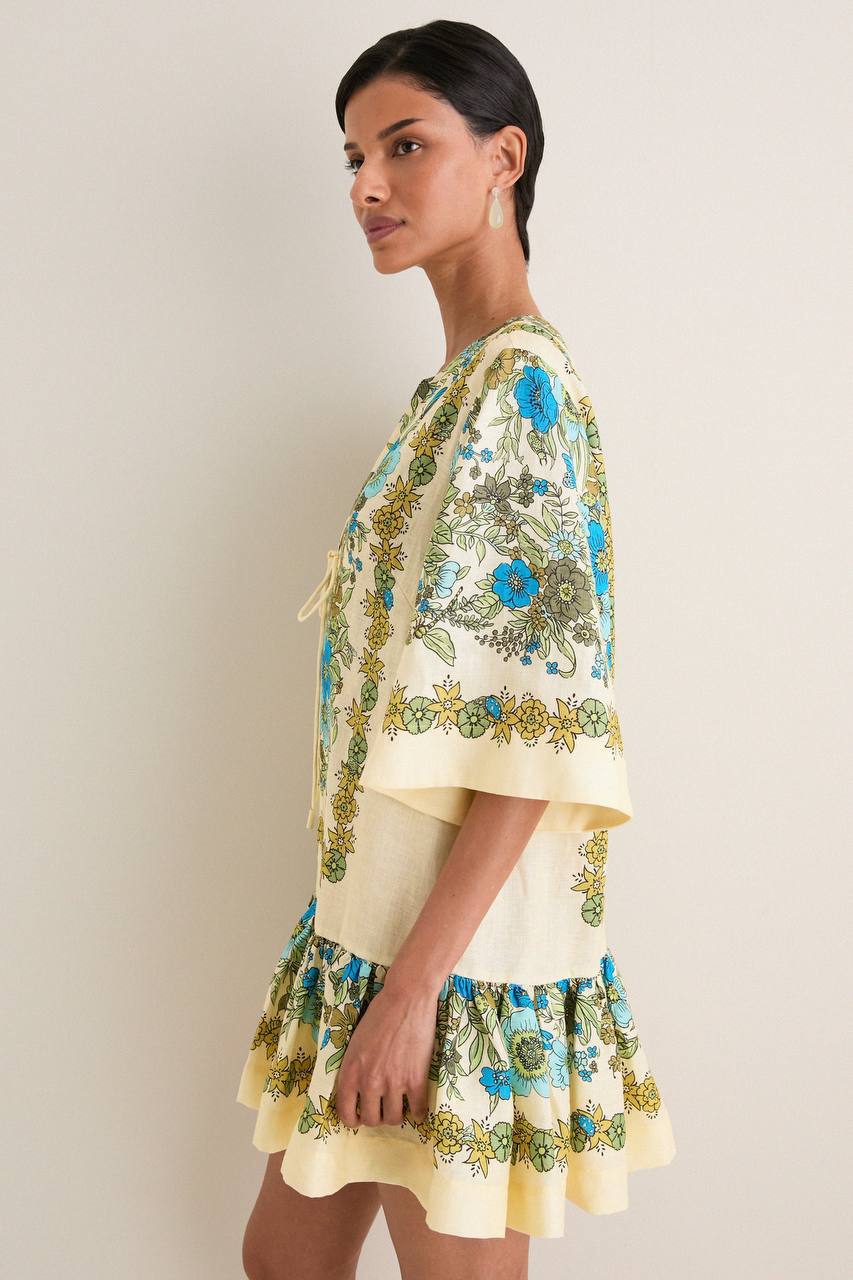 ALM Sophia Mini Tunic Dress in Linen