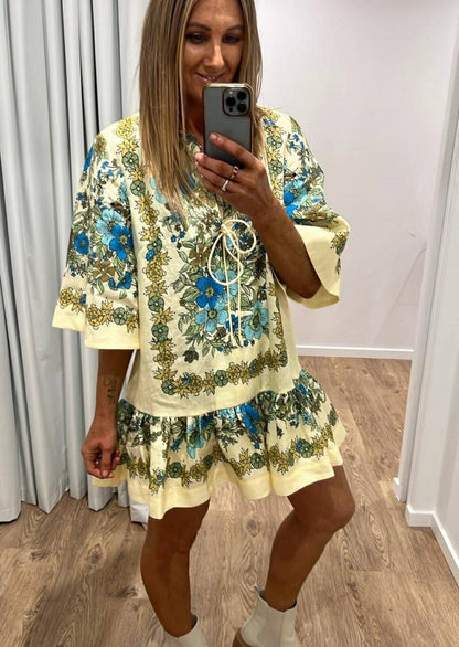 ALM Sophia Mini Tunic Dress in Linen