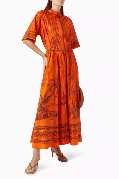 ALM Boathouse Island-print Shirt & Skirt