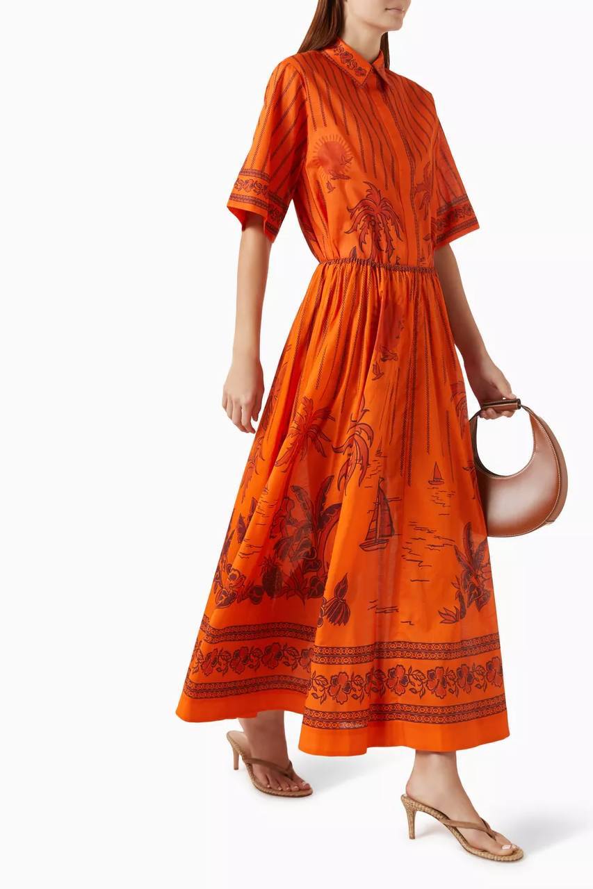 ALM Boathouse Island-print Shirt & Skirt