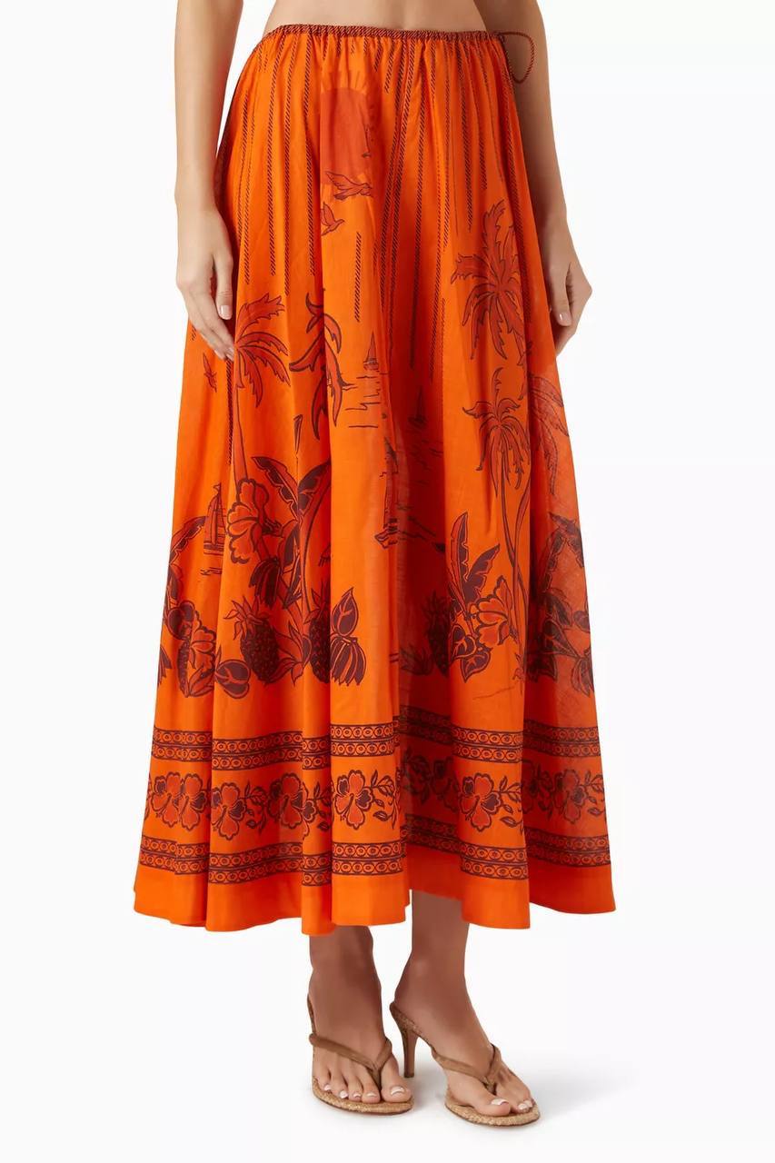 ALM Boathouse Island-print Shirt & Skirt