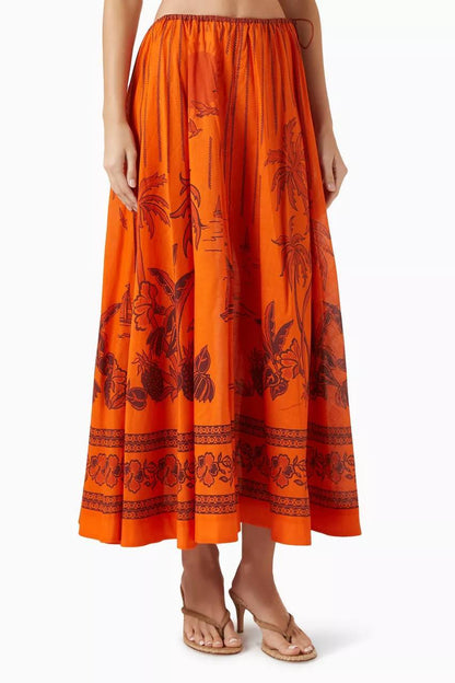 ALM Boathouse Island-print Shirt & Skirt