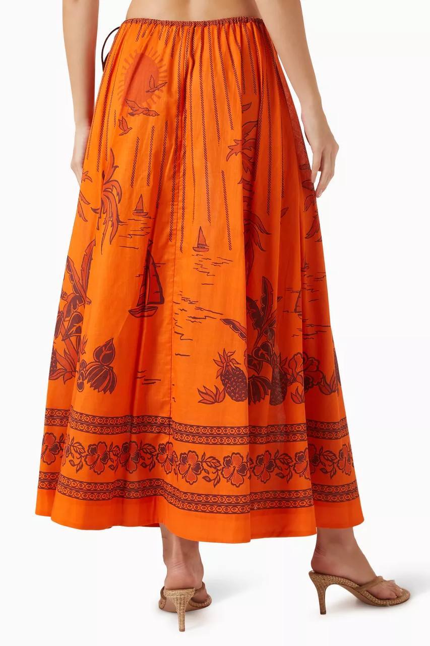 ALM Boathouse Island-print Shirt & Skirt