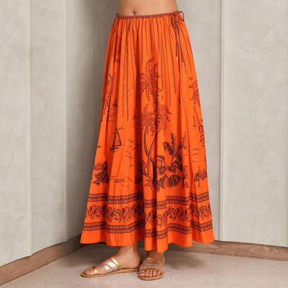 ALM Boathouse Island-print Shirt & Skirt