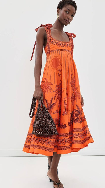 ALM Boathouse Ballet Linen Sundress