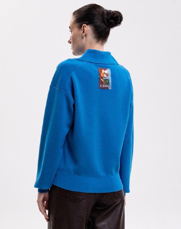 ALM Claudia Knitted Wool Polo Shirt