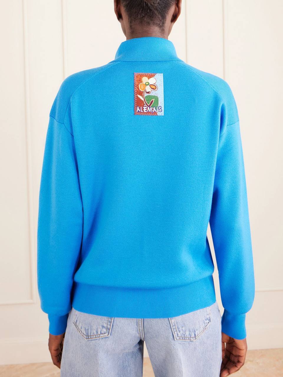 ALM Claudia Knitted Wool Polo Shirt