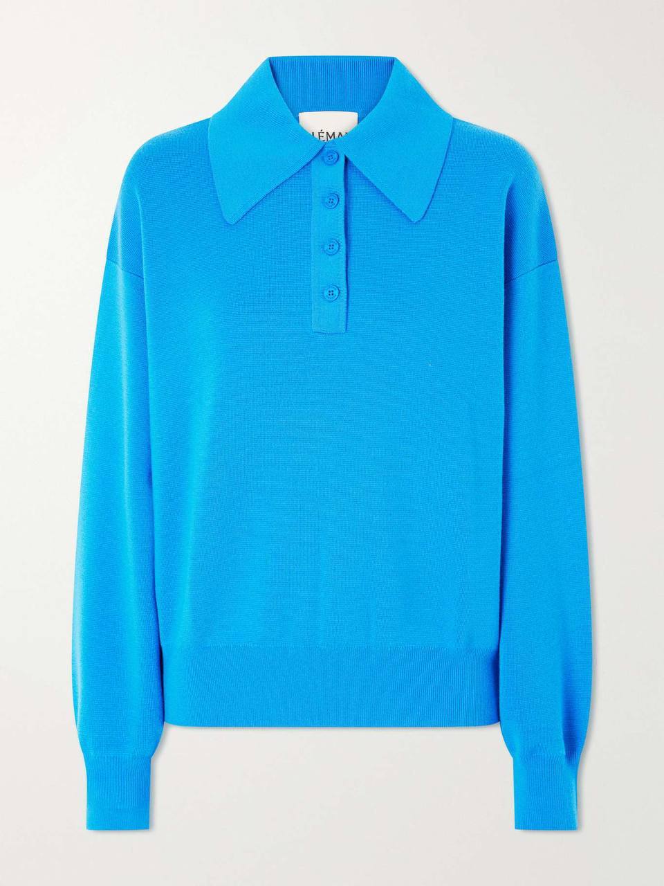 ALM Claudia Knitted Wool Polo Shirt