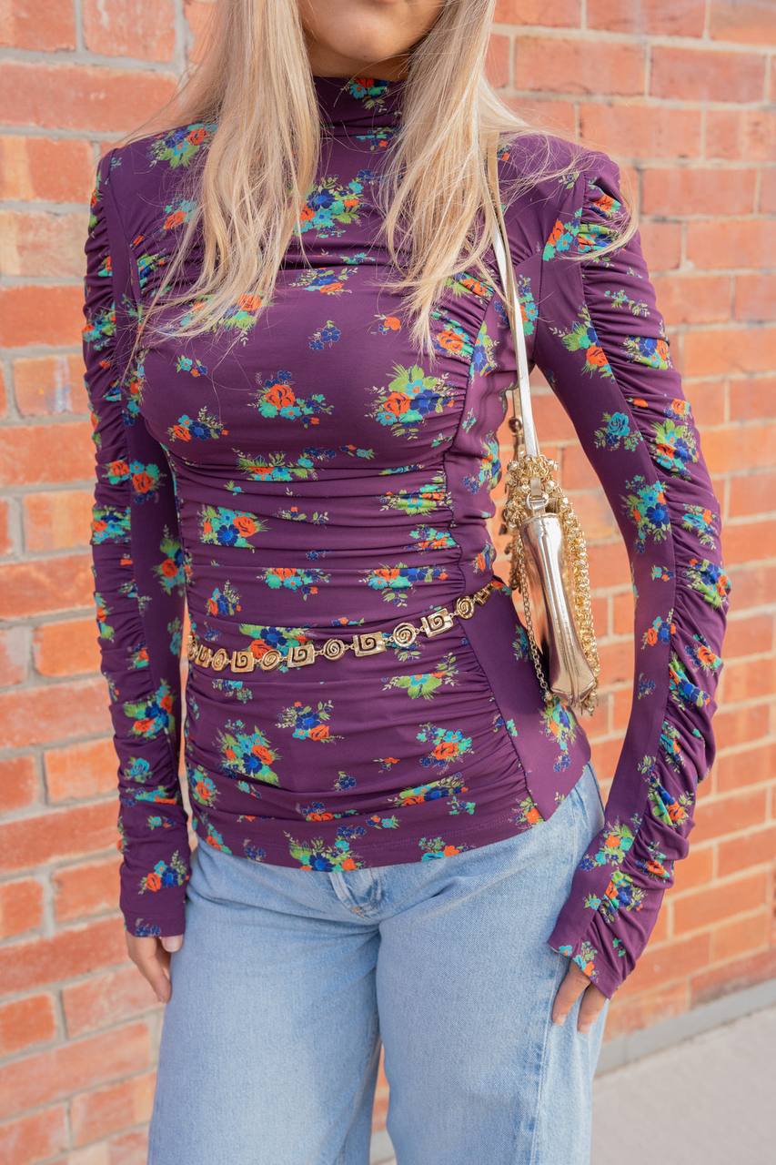 ALM Betsy Joanna Ruched Top