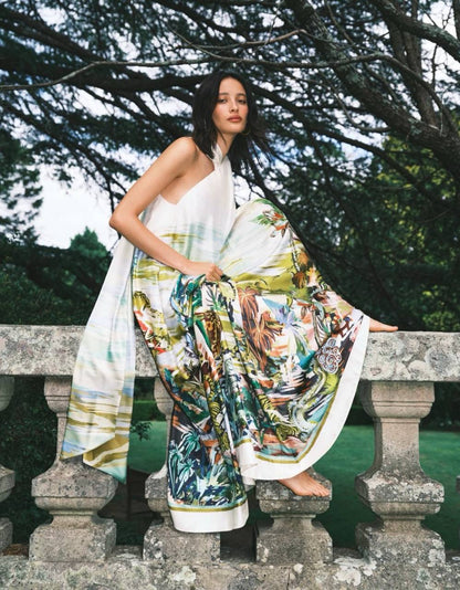 ALM Jungle Boogie Halter Dress in Silk