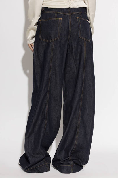 SP Wide Leg Contrast Stitch Jeans