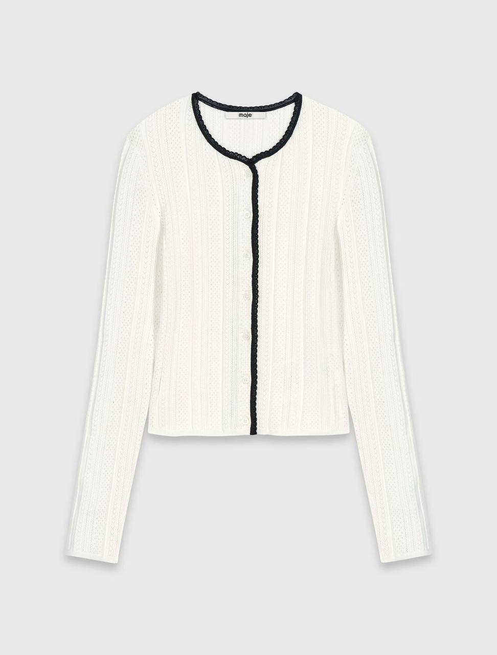 Milory Cardigan & Cami Top Cotton-blend Pointelle Knit Twinset