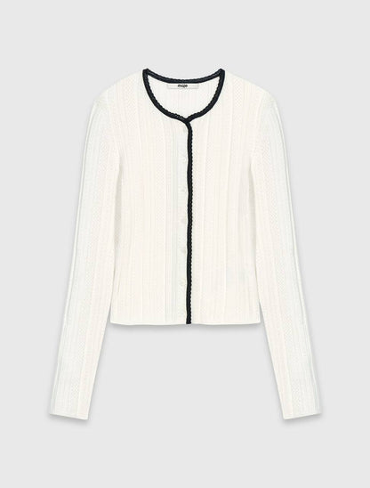 Milory Cardigan & Cami Top Cotton-blend Pointelle Knit Twinset