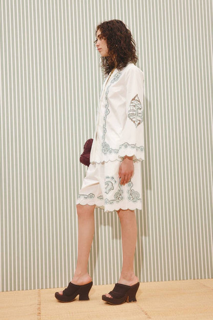 ALM Louie Embroidered Shirt Shorts