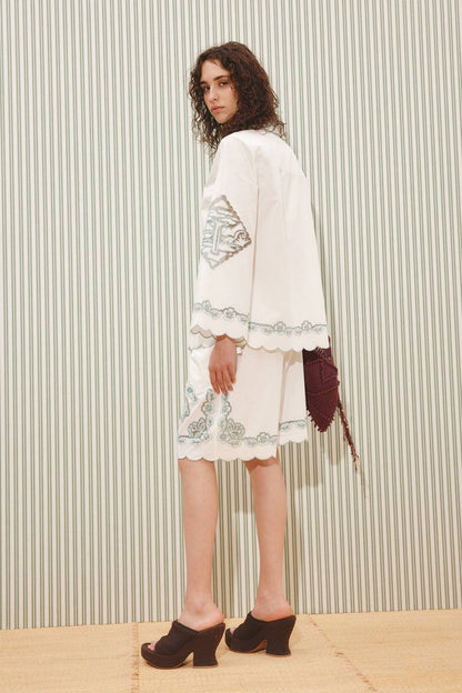 ALM Louie Embroidered Shirt Shorts