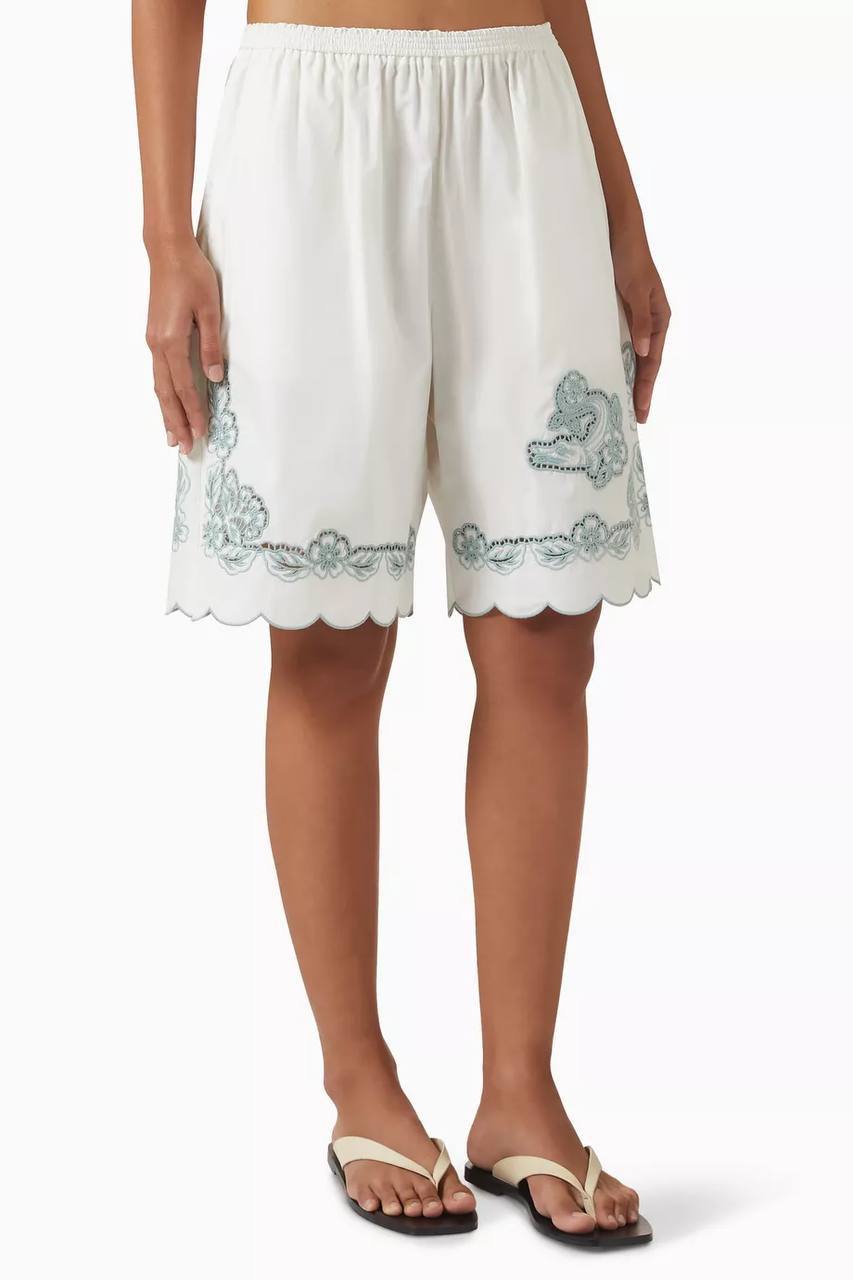 ALM Louie Embroidered Shirt Shorts