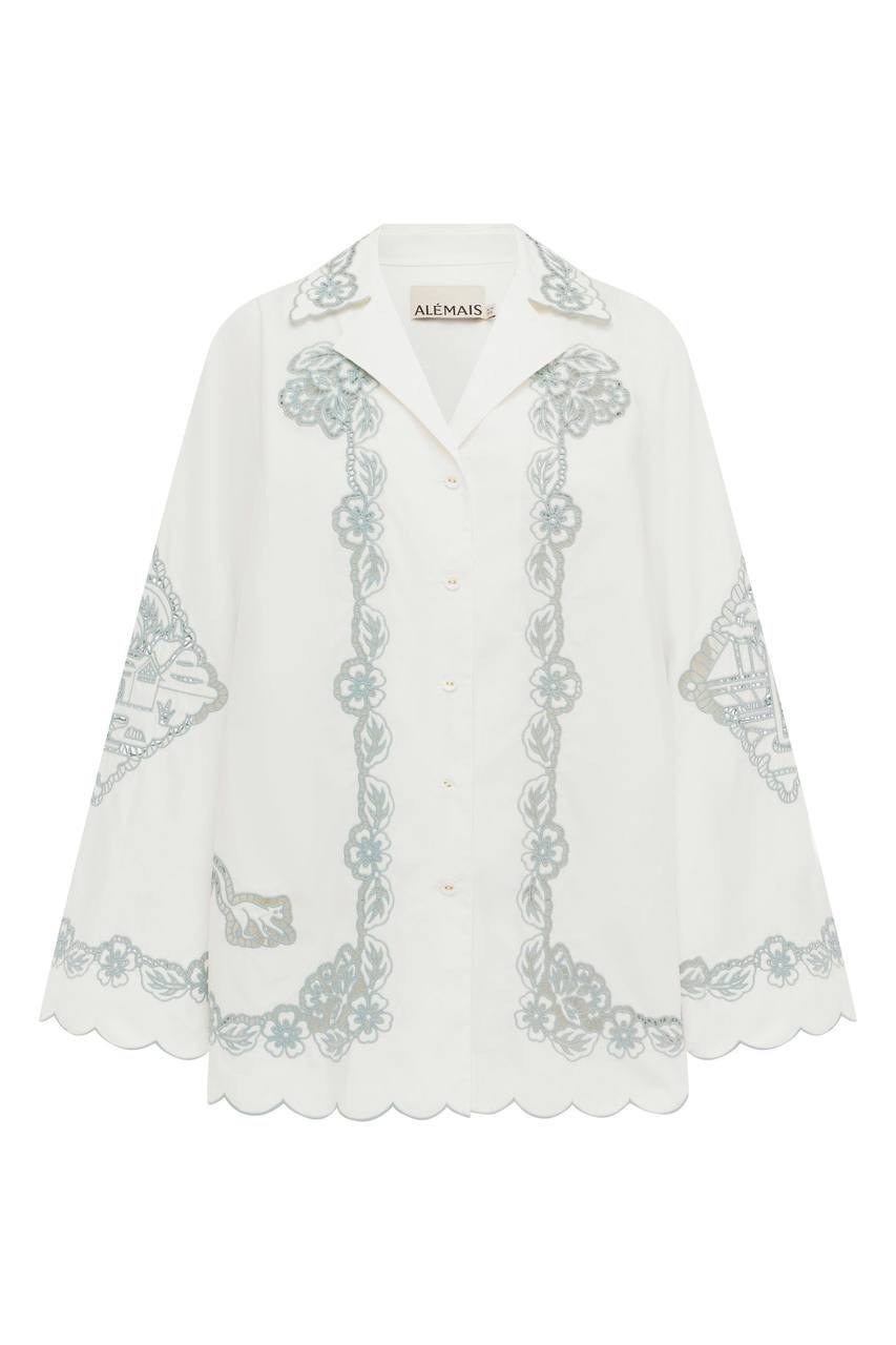 ALM Louie Embroidered Shirt Shorts