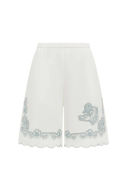 ALM Louie Embroidered Shirt Shorts