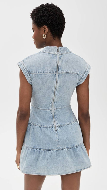 AO Mila Twist Denim Minidress