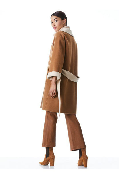 AO Tomiko Reversible Wrap Coat | Wool-cashmere