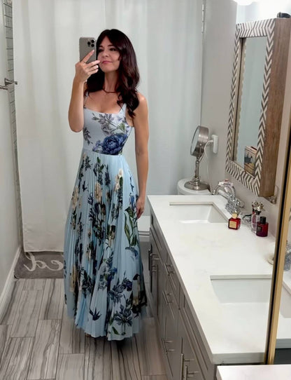 AO Pleated Carolyn Maxi Dress