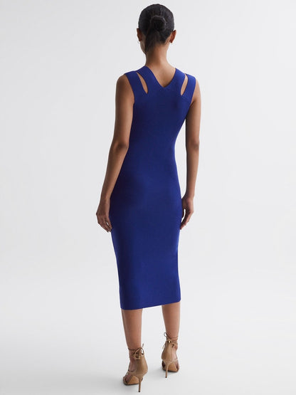 RS Kara Knitted Midi Dress with double straps