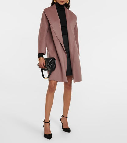 MM Messi Belted Wrap Coat | Virgin Wool