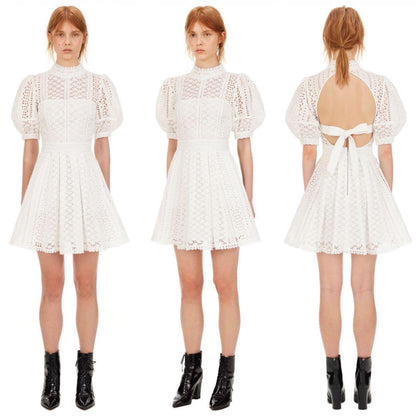 SP White Cotton Broderie Mini and Midi Dress