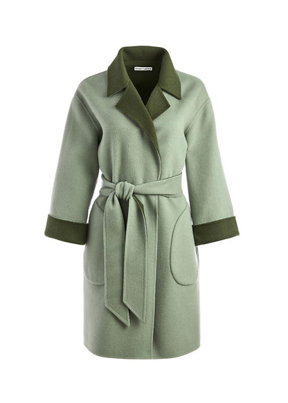 AO Tomiko Reversible Wrap Coat | Wool-cashmere