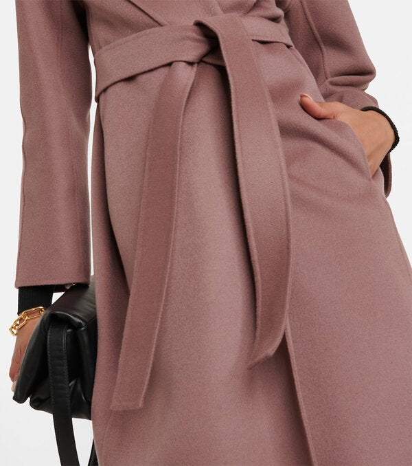 MM Messi Belted Wrap Coat | Virgin Wool