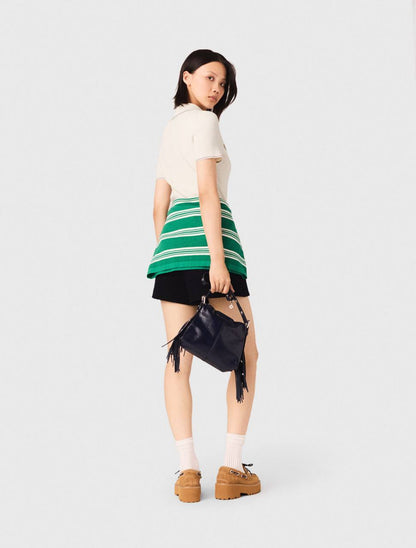 MJ Rib-Knit Polo Shirt