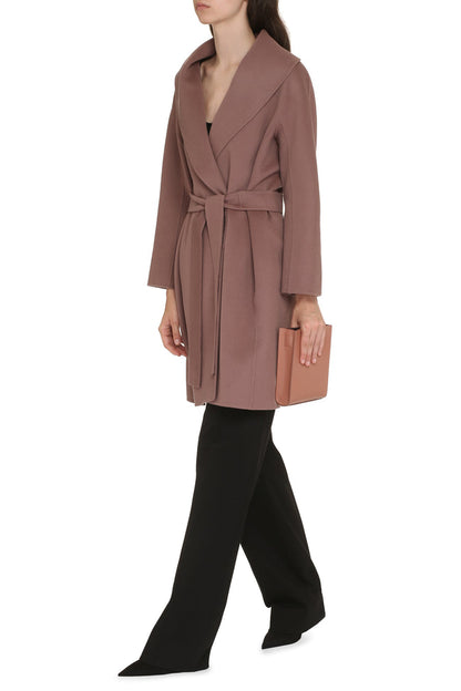 MM Messi Belted Wrap Coat | Virgin Wool