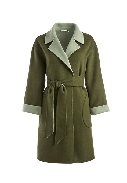 AO Tomiko Reversible Wrap Coat | Wool-cashmere