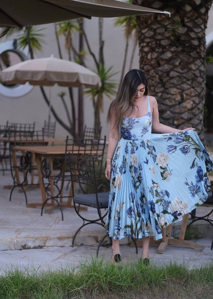 AO Pleated Carolyn Maxi Dress
