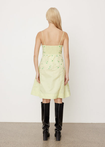 GN Lily Green Embellished Tent Mini Dress