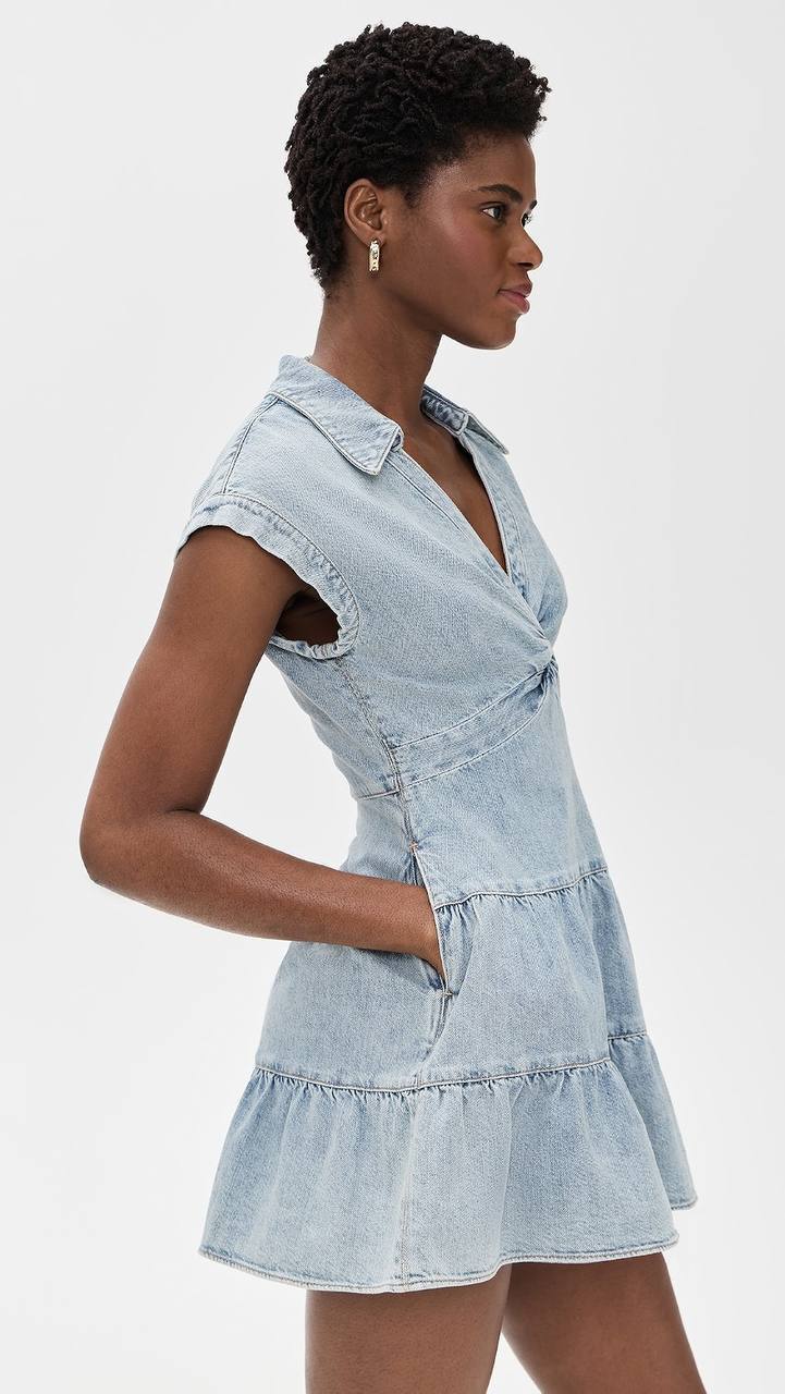 AO Mila Twist Denim Minidress