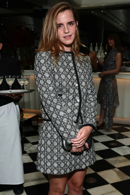 DR Macrocannage Jacket | Skort | Silk-wool blend Set (silk lined)