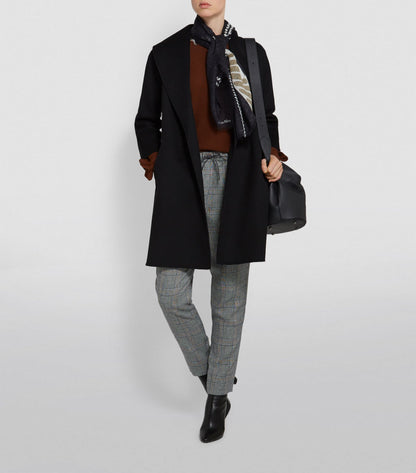 MM Messi Belted Wrap Coat | Virgin Wool