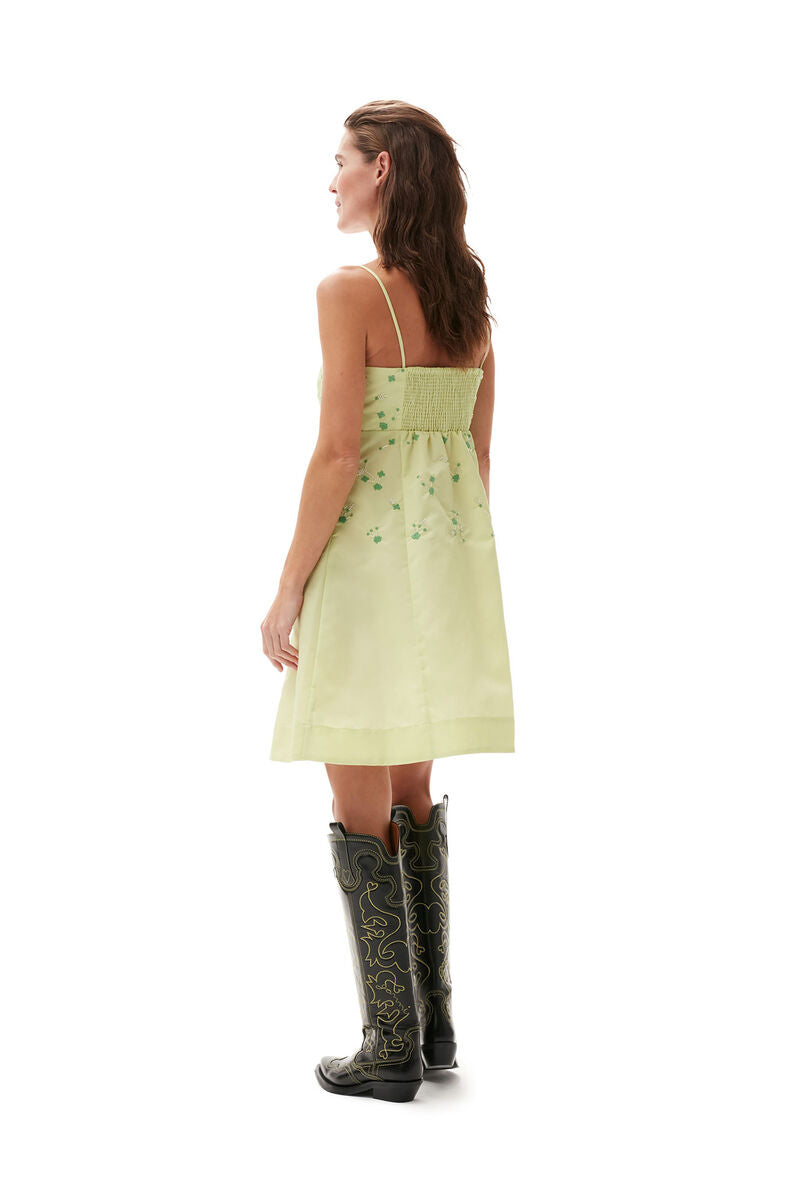 GN Lily Green Embellished Tent Mini Dress