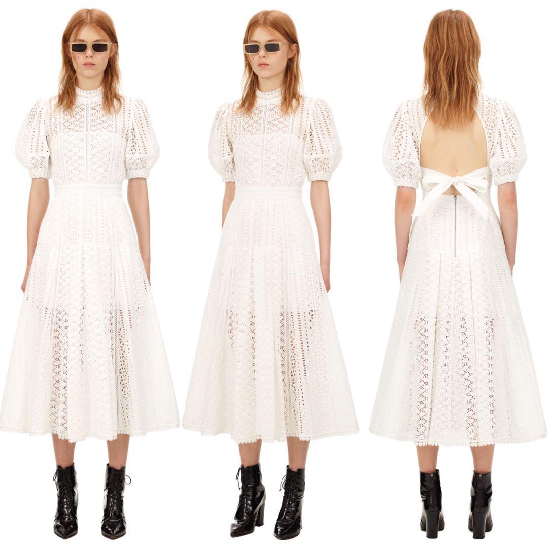 SP White Cotton Broderie Mini and Midi Dress