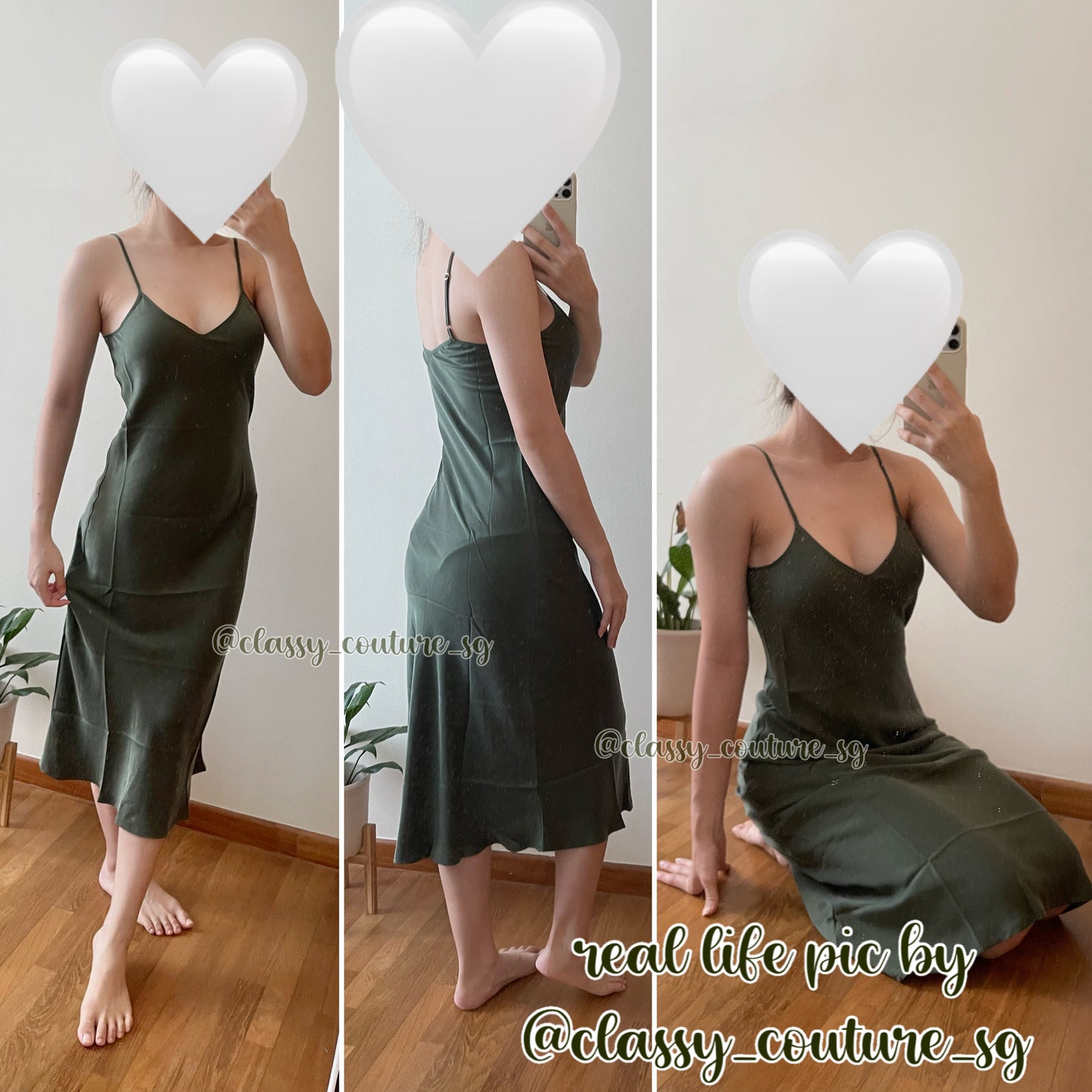 (PART 1/2) SL 90s Slip Midi Dress Solid Colours: Poppy, Peacock, Sky, Tamarind, Cedar, Goldfinch, Umber