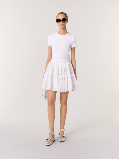 MJ Jibroda Short Embroidered Skirt