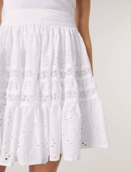 MJ Jibroda Short Embroidered Skirt