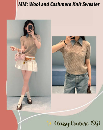 MM Wool and Cashmere Knit Sweater