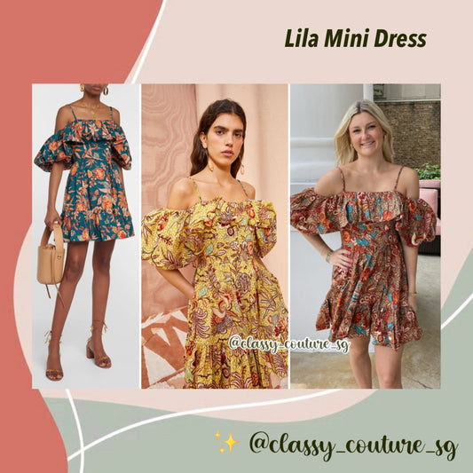 UJ Lila Floral Cotton Mini Dress