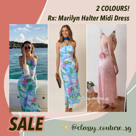 SALE! Rx Marilyn Halterneck Midi Dress