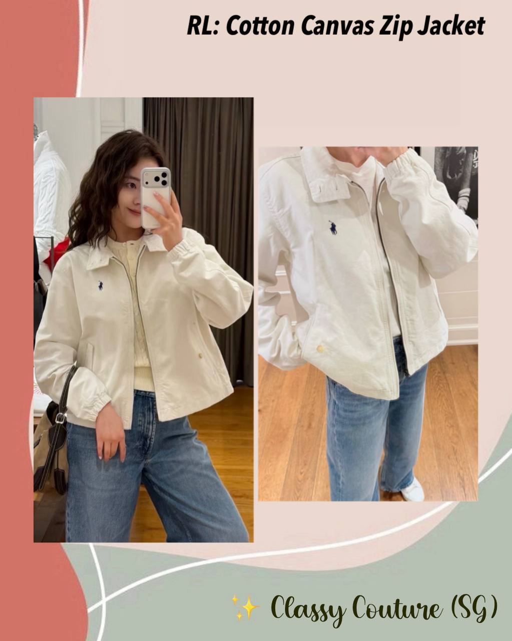 RL Cotton Canvas Zip Jacket
