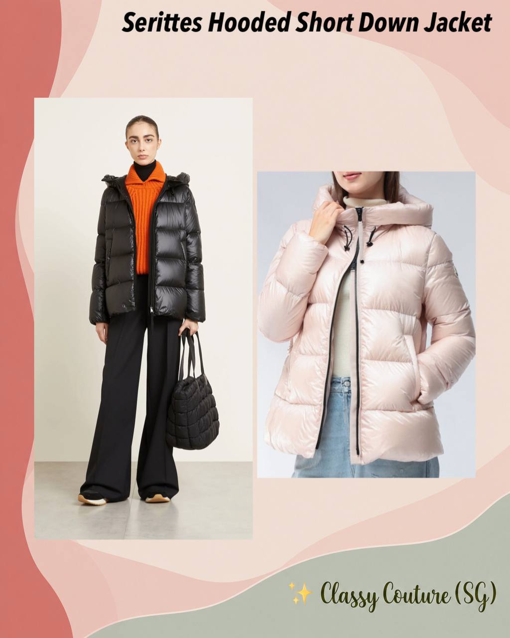 Serittes Hooded Short Down Jacket - Image 1