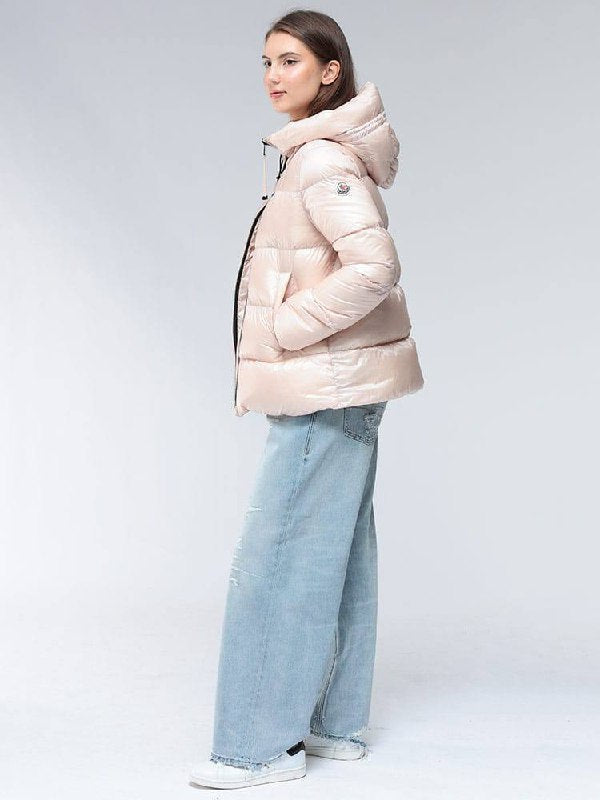 Serittes Hooded Short Down Jacket - Image 5